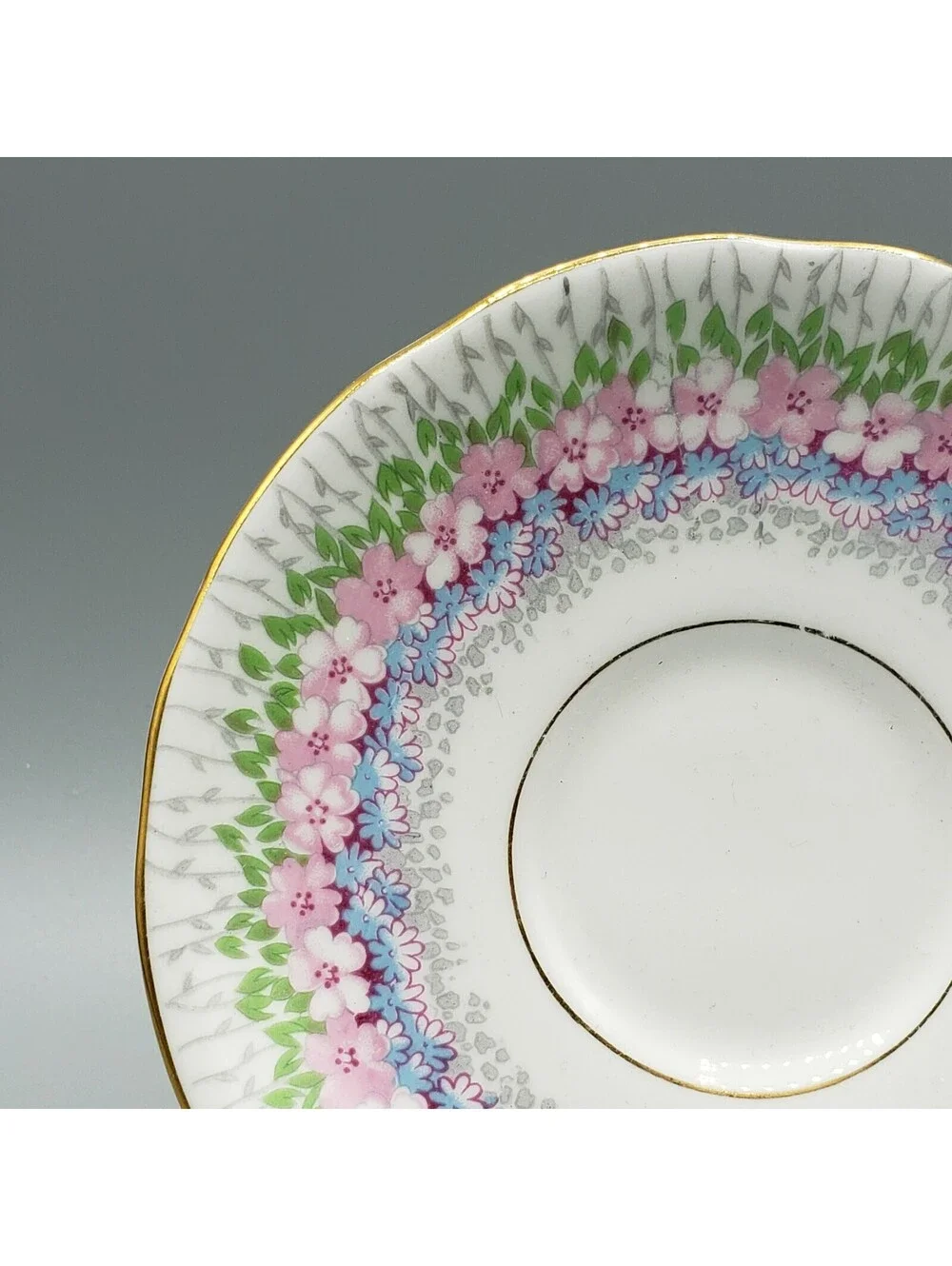 Royal Stafford Teacup & Saucer GLENDALE Petite Flowers England Bone China